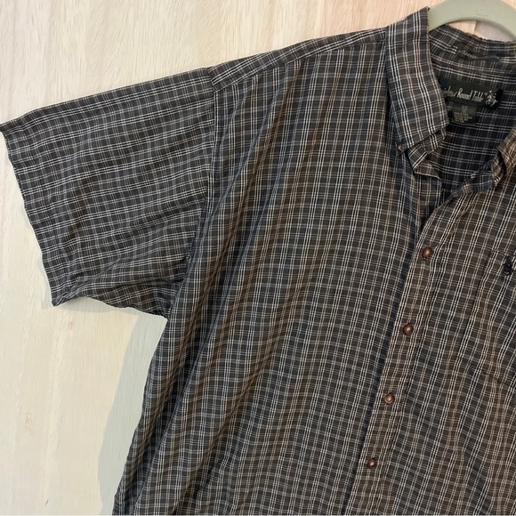 Vintage 90's Knights Of The Round Table Men's plaid Short Sleeve Size BIG 2XL - Picture 3 of 6